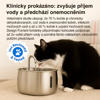 Furrient Nerezová Fontánka Pre Mačky