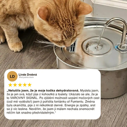 Furrient Nerezová Fontánka Pre Mačky